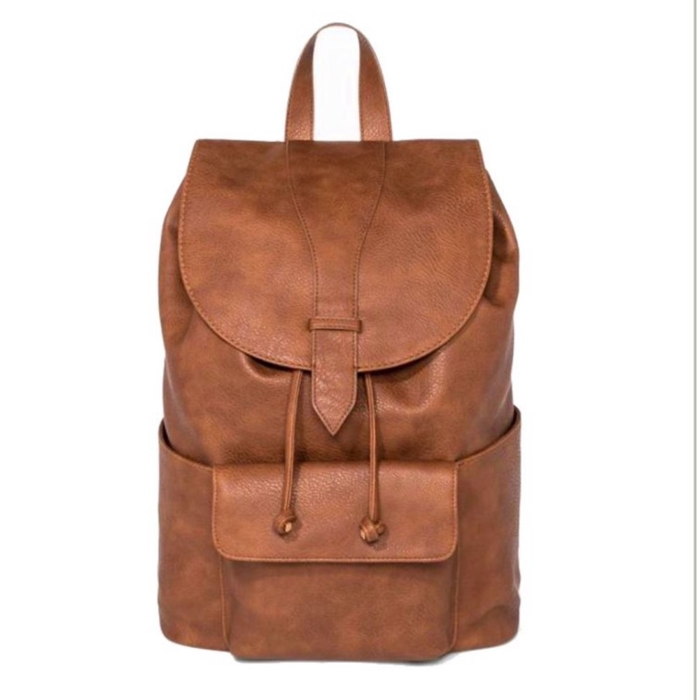 Faux Leather Backpack
